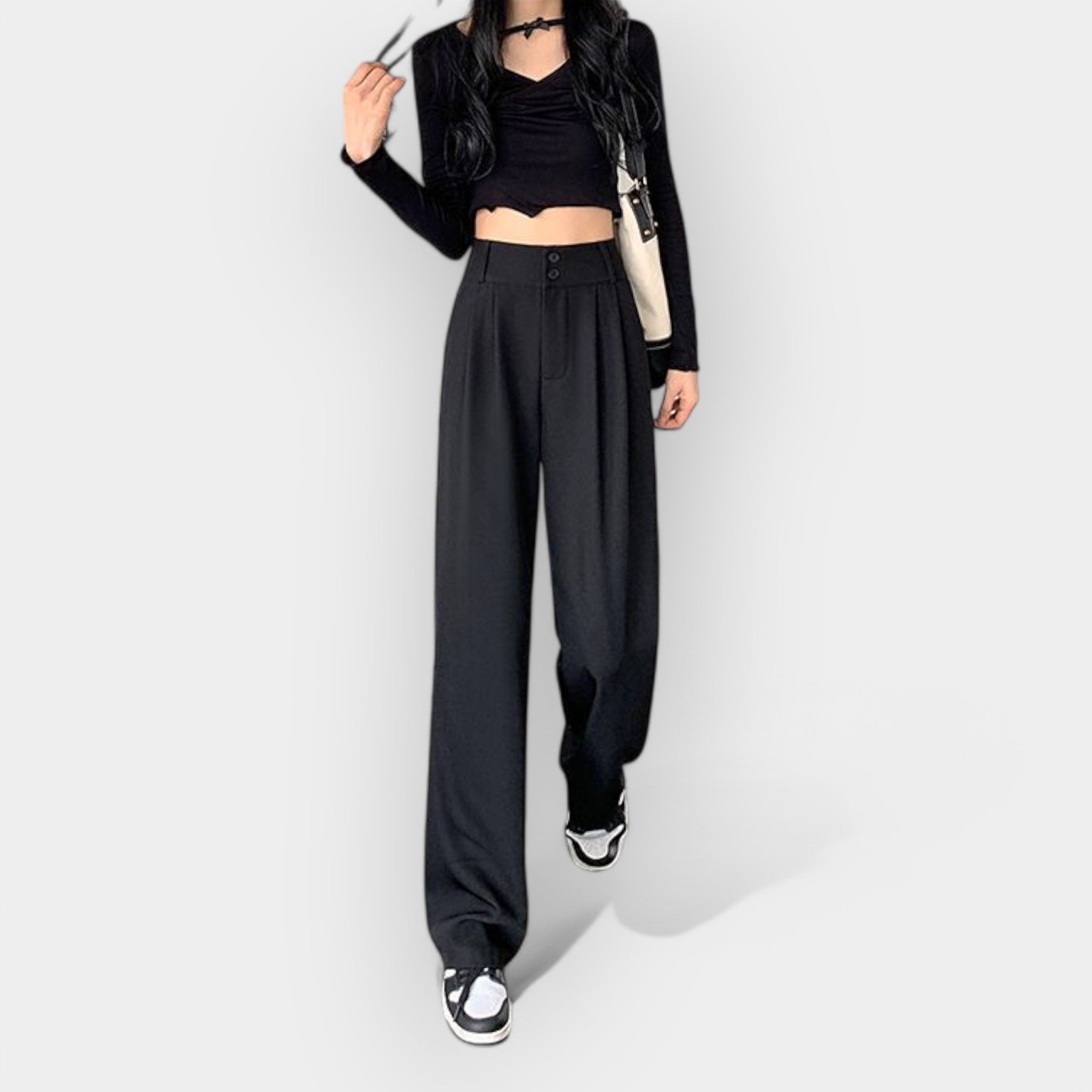 Jade | Korejske široke pantalone