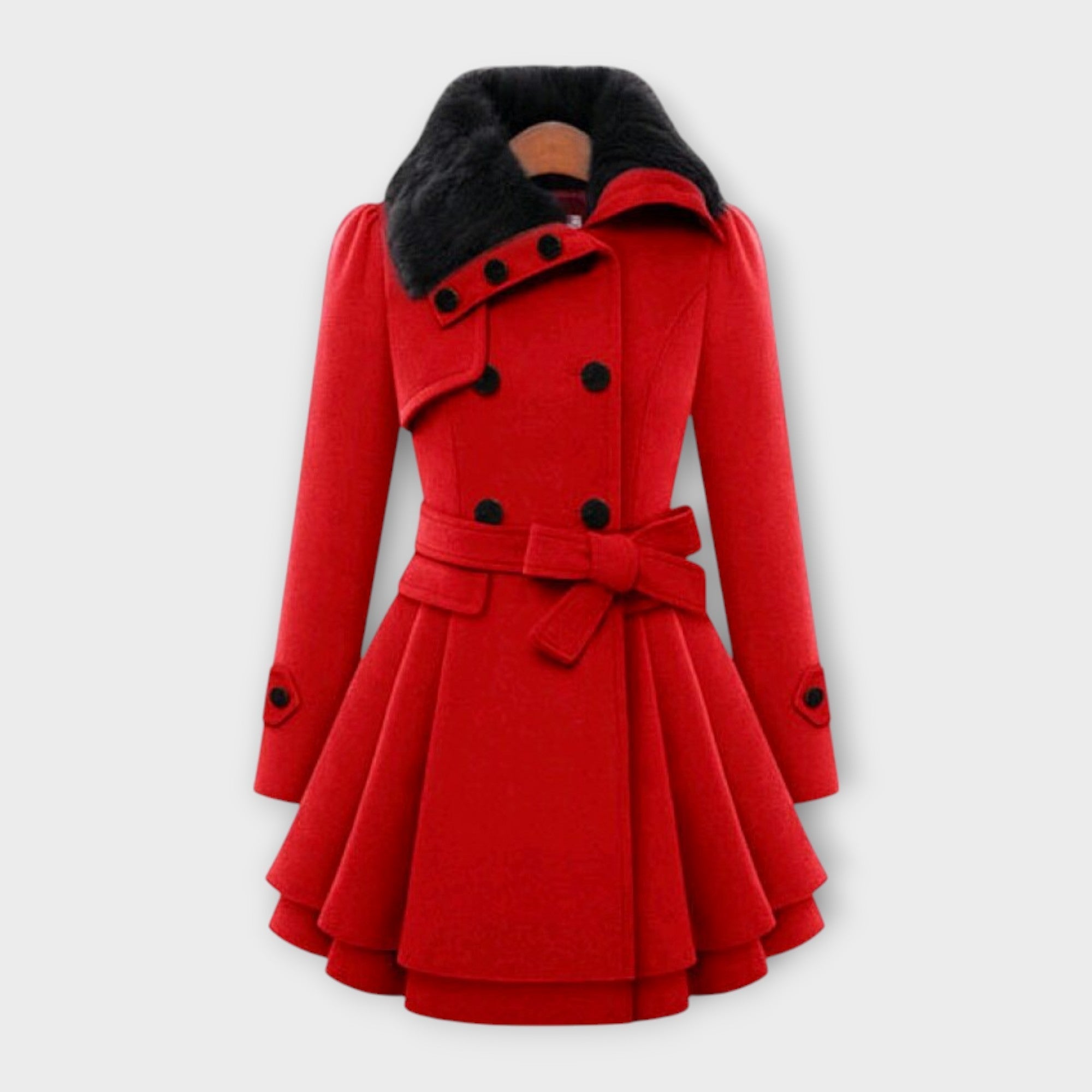 Emma | Elegantni kaput sa krznom