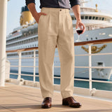 Lorenzo | Široke Lanene Pantalone