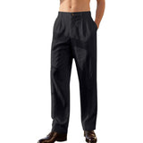 Lorenzo | Široke Lanene Pantalone