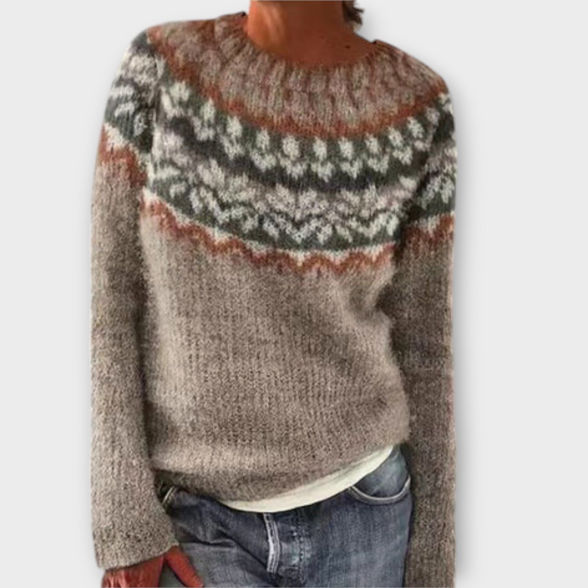 Suzu | Vintage pleteni džemper za žene