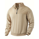 VITHONA | Pleteni Zip-Up Džemper