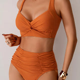 Letnji bikini set s visokim strukom