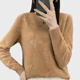 Hilda | Pletena majica sa uzorkom leptira