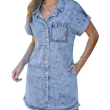 Jeans košulja haljina | VITHONA