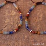 Adjustable Natural 7 Chakra Gemstone Bracelet with Beads