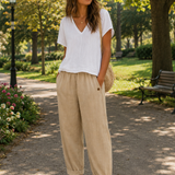 VITHONA | Maja — Lepršave lanene pantalone