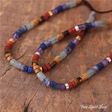Adjustable Natural 7 Chakra Gemstone Bracelet with Beads