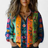 Terra | Vintage bluza sa printom