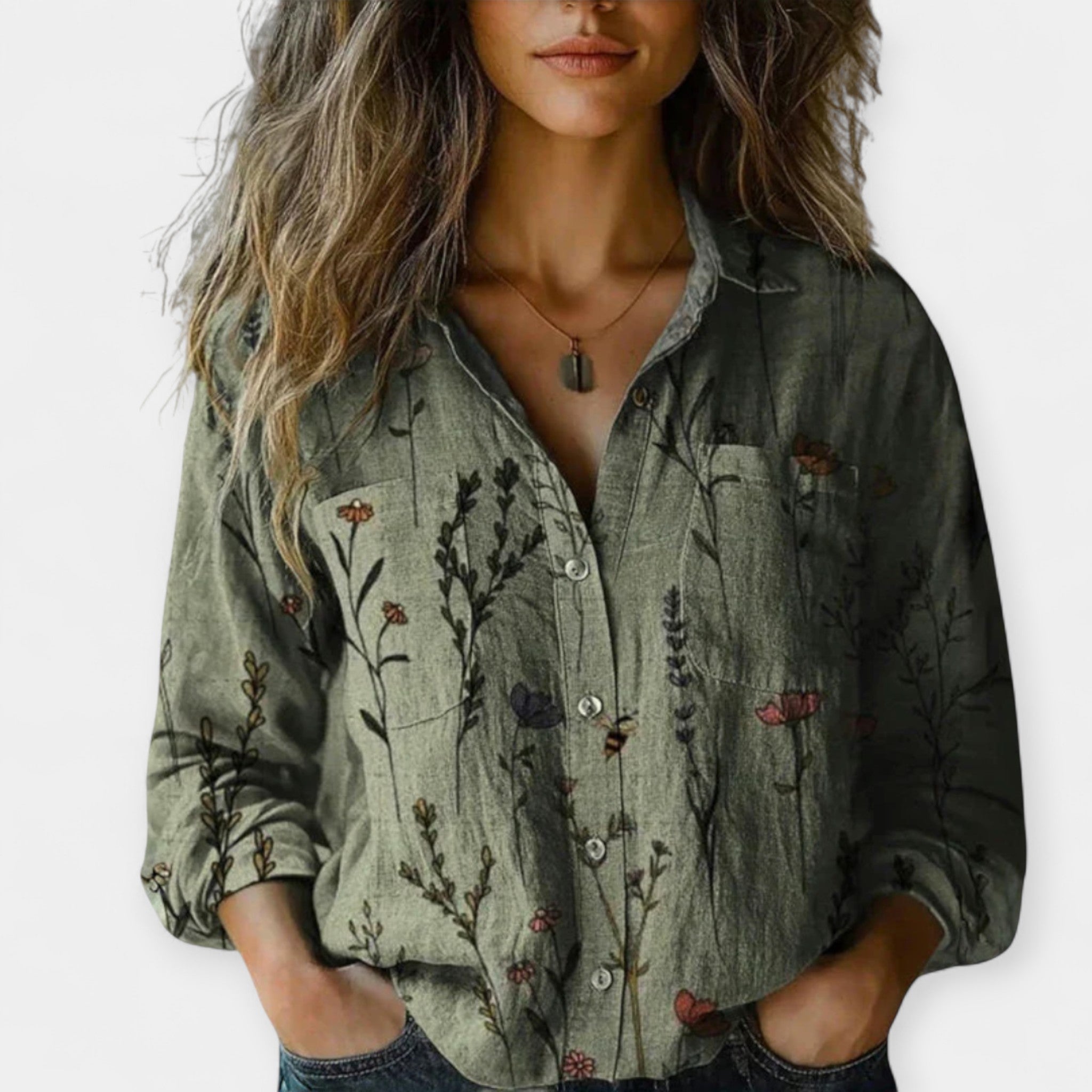 Terra | Vintage bluza sa printom