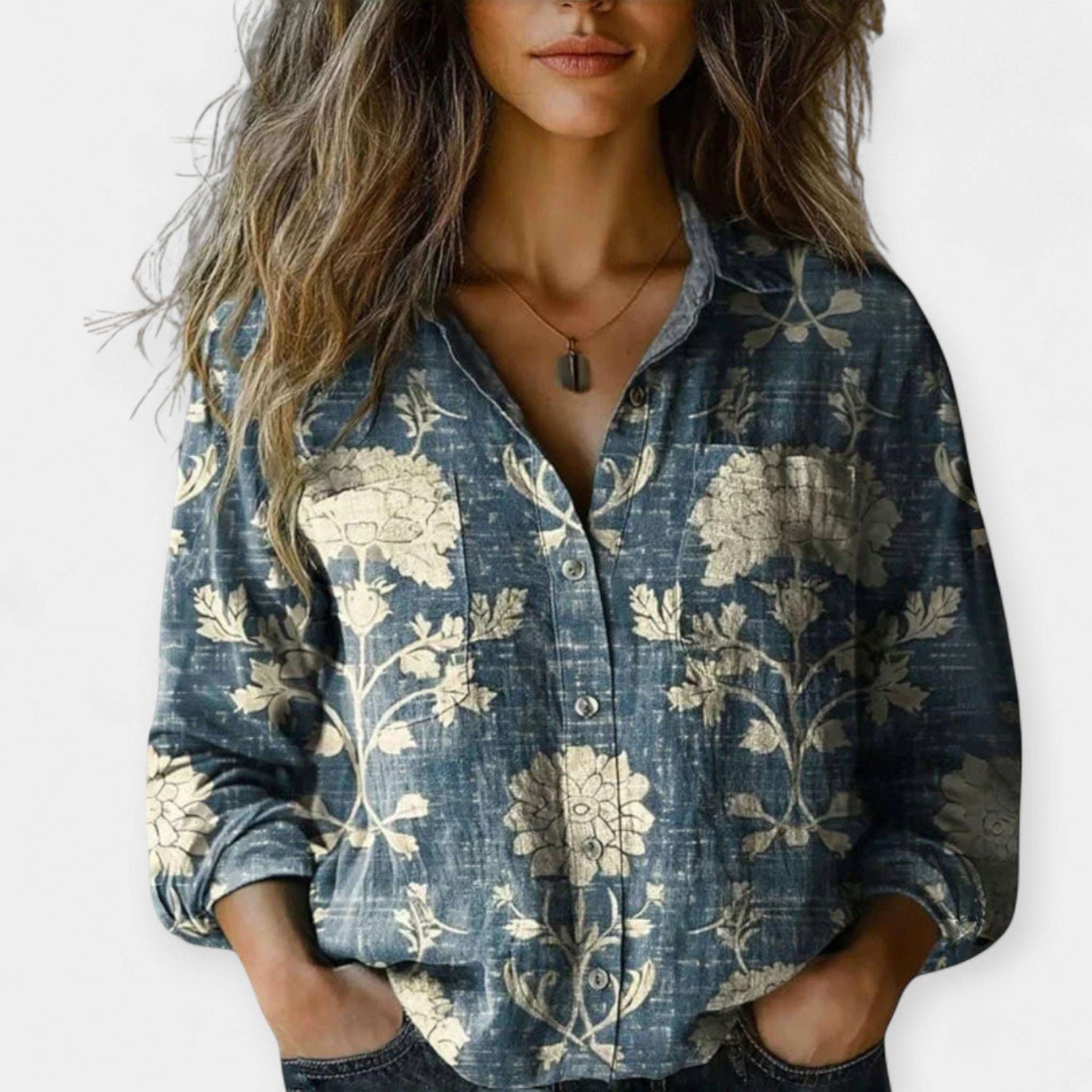 Terra | Vintage bluza sa printom