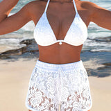 Elegantni čipkasti bikini set