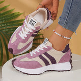 Sneakersy damskie w stylu retro - kolor czarny