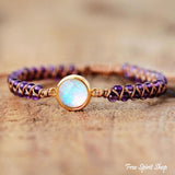 Amethyst and Opal Friendship Bracelet
