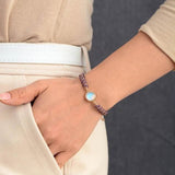 Amethyst and Opal Friendship Bracelet