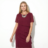 Aria - Vječna Chiffon Haljina s Višeslojnim Dizajnom