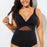 Rhythm Scarf Bandeau Vintage Femme Tankini SetMaillot de bain une pièce élastique modeste à rayures noires et blanchesMaillot de bain une pièce à col en V et imprimé léopard noirMaillot de bain une pièce noir à armatures en maille découpéeMaillot de bain