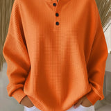Milagros™ | Wafelkowa Bluza Henley
