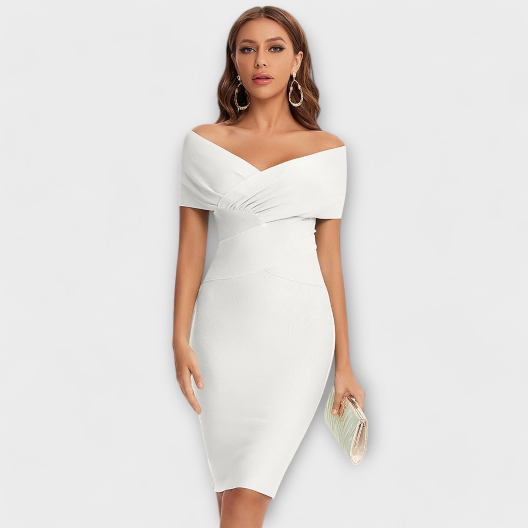 Ofélia | Elegantna Haljina sa V-Izrezom