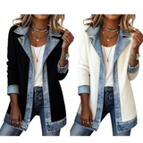 Eliza™ | Kardigan z Denimowymi Detalami
