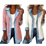 Eliza™ | Kardigan z Denimowymi Detalami
