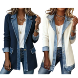 Eliza™ | Kardigan z Denimowymi Detalami