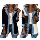 Eliza™ | Kardigan z Denimowymi Detalami