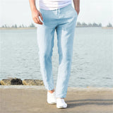 Liam | Lagane muške lanene pantalone