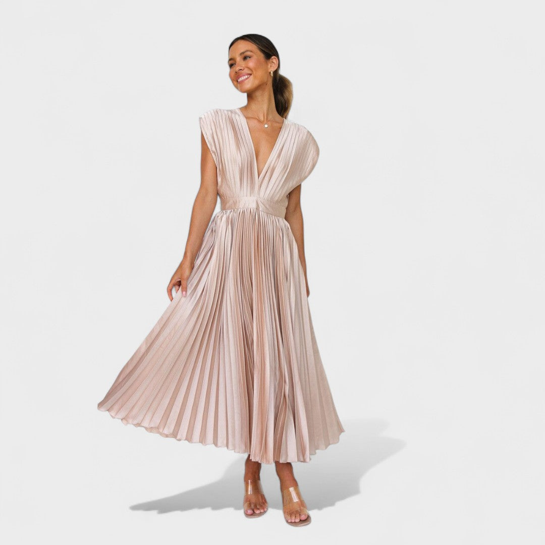 Elsa | Elegantna midi haljina bez rukava