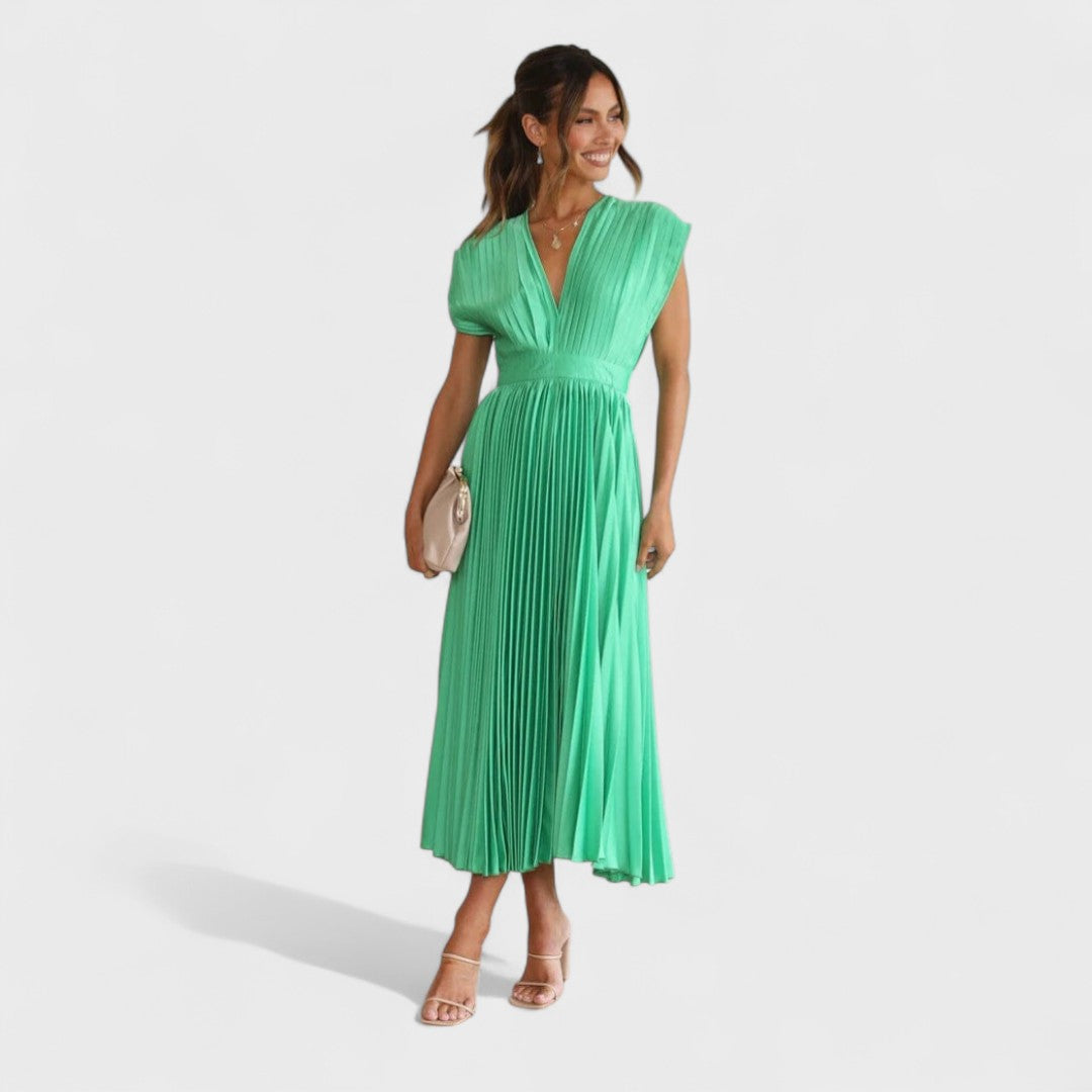 Elsa | Elegantna midi haljina bez rukava