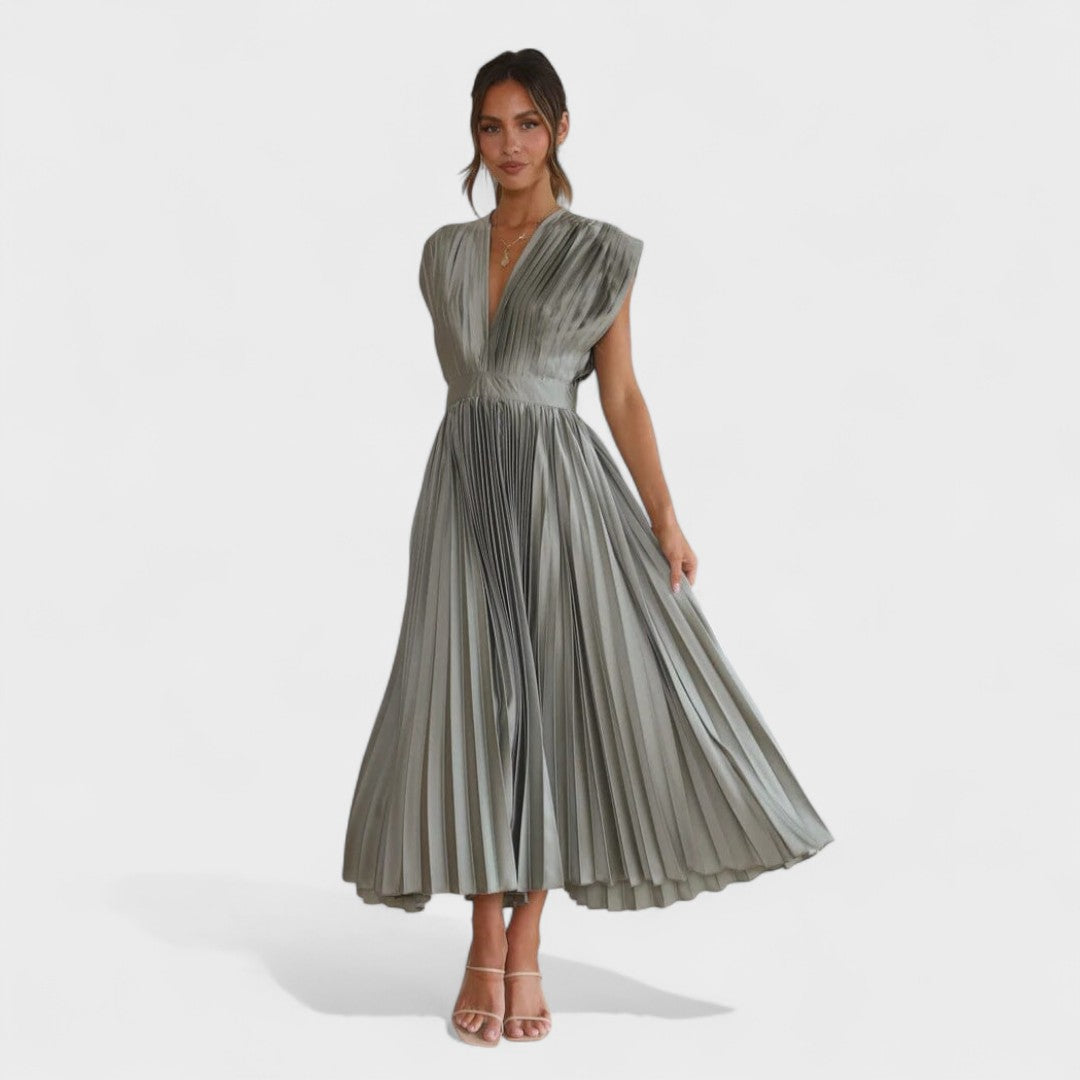 Elsa | Elegantna midi haljina bez rukava