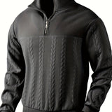 VITHONA | Pleteni Zip-Up Džemper