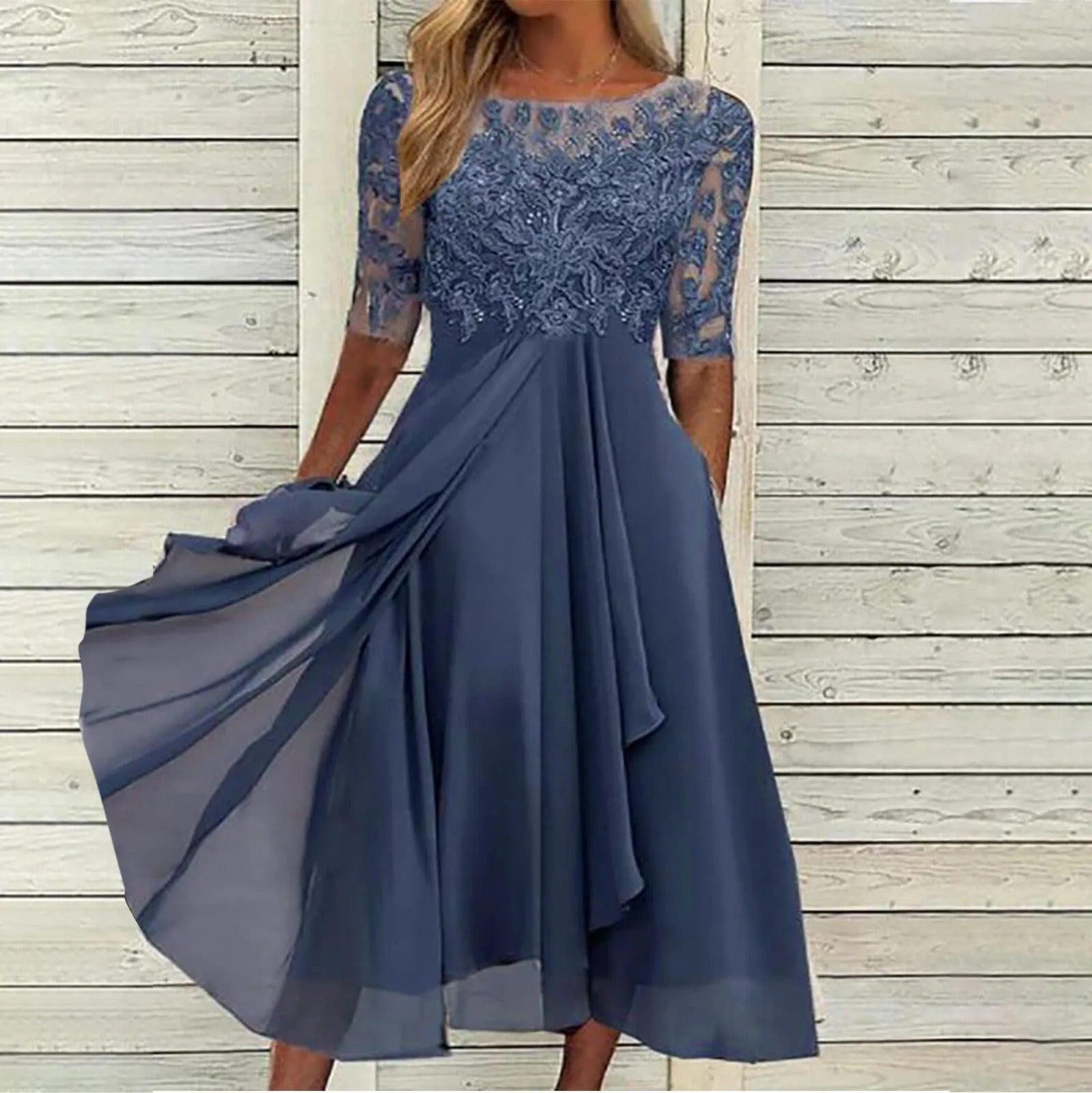 Puck | Elegantan Midi-kombinezon sa Čipkom