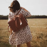 Corina — Bleu-Rose Retro Twist Bag