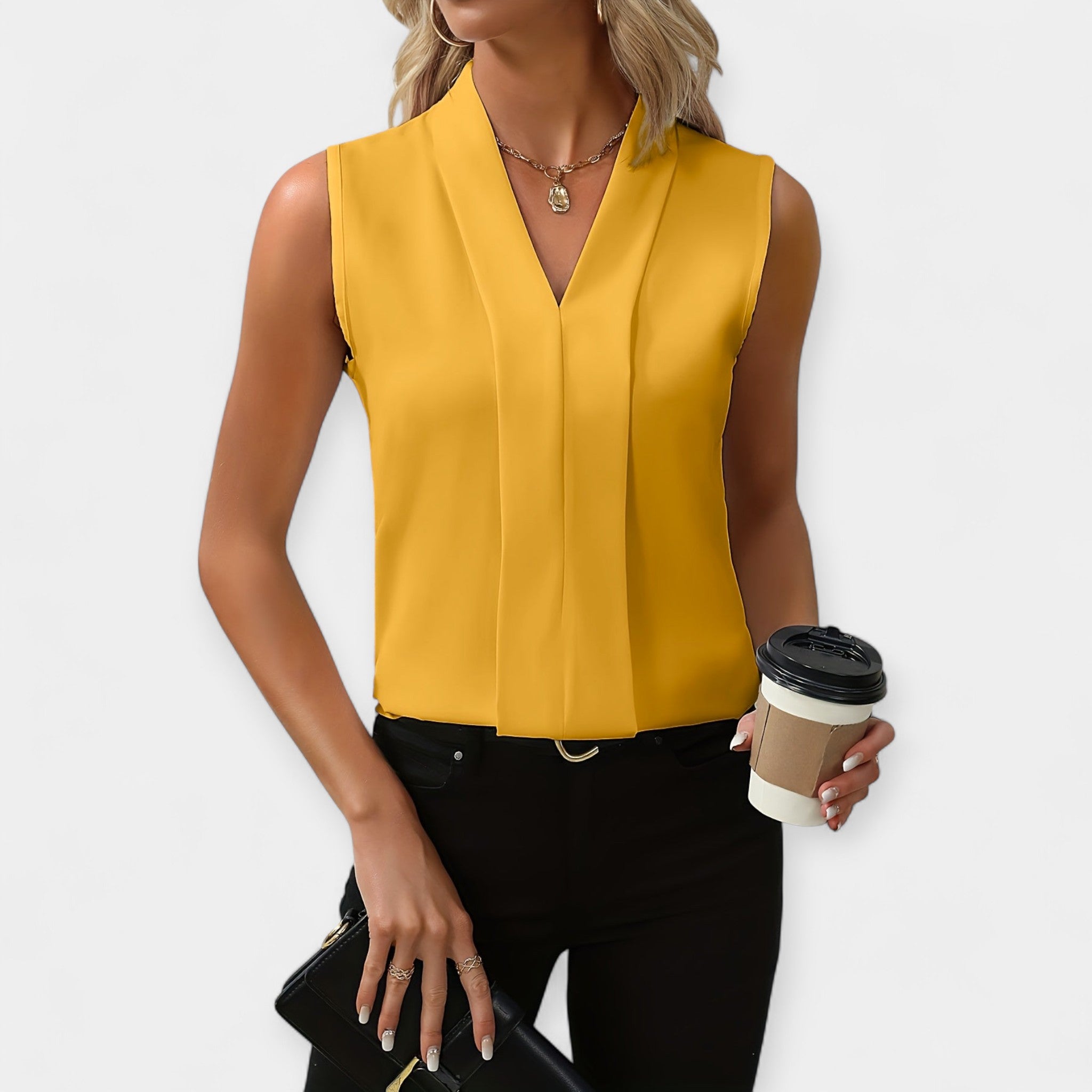 Anika | Stilizovana bluza bez rukava