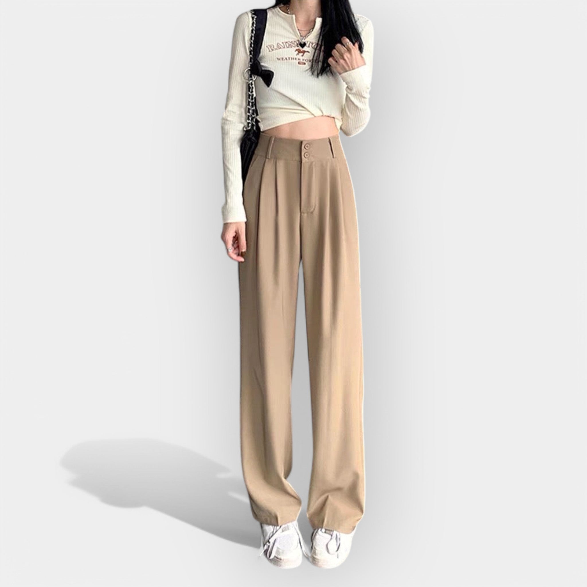 Jade | Korejske široke pantalone