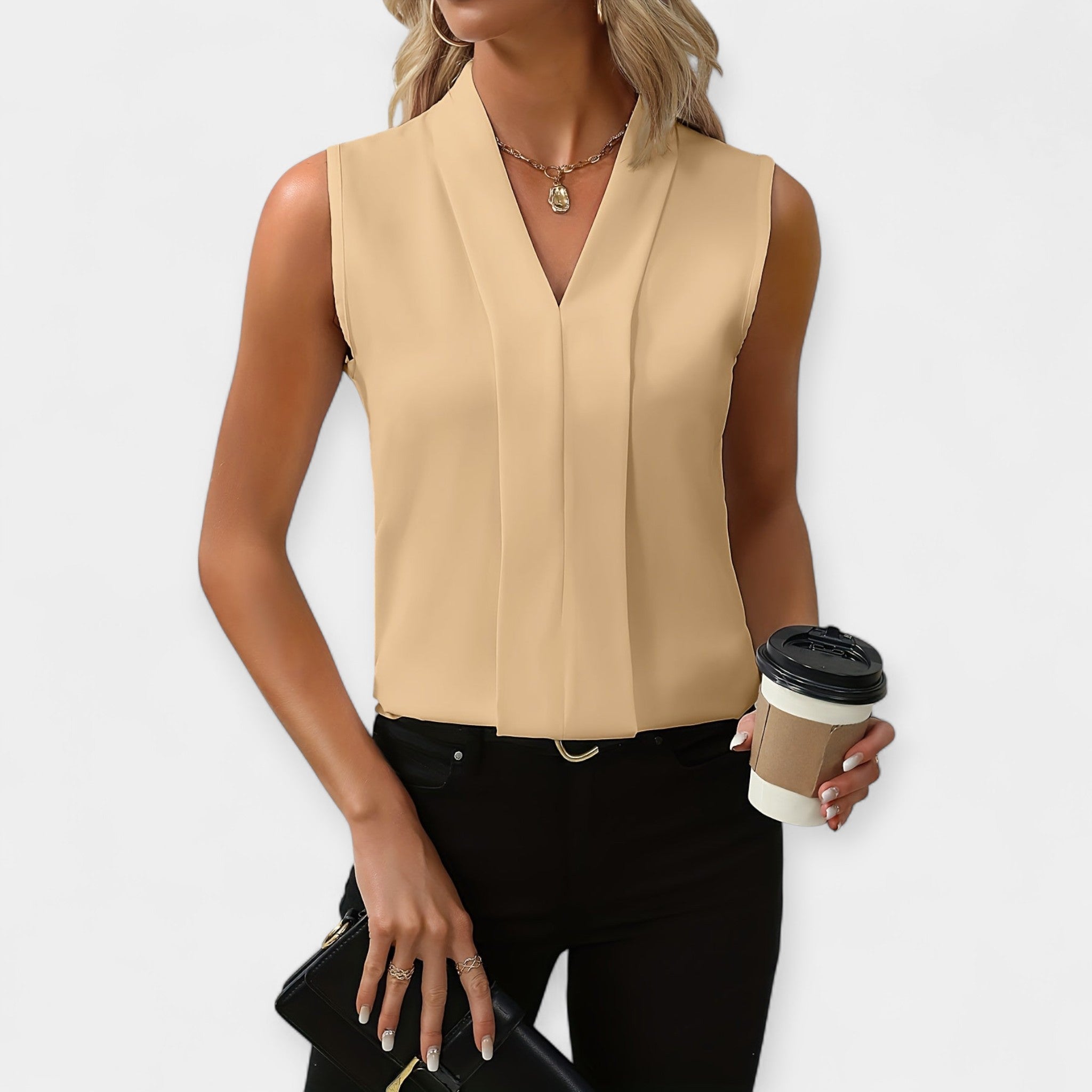 Anika | Stilizovana bluza bez rukava