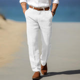 Frank | PREMIUM LANENE PANTALONE ZA MUŠKARCE (SA RUPAMA ZA PODEŠAVANJE PANTALONA)