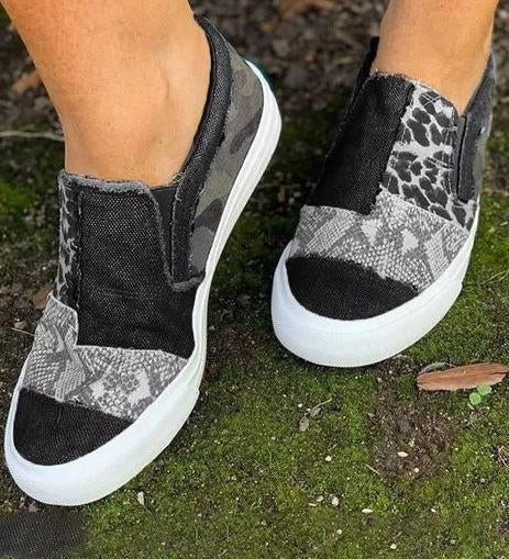 Quinny | Svakodnevne kanvas cipele sa leopard printom