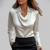 Teresa | Elegantna satenska bluza sa kaišem