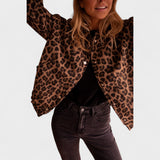 Roza | Modni kaput sa leopard printom