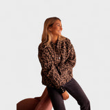 Roza | Modni kaput sa leopard printom