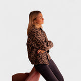 Roza | Modni kaput sa leopard printom