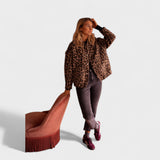 Roza | Modni kaput sa leopard printom