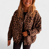 Roza | Modni kaput sa leopard printom