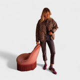 Roza | Modni kaput sa leopard printom