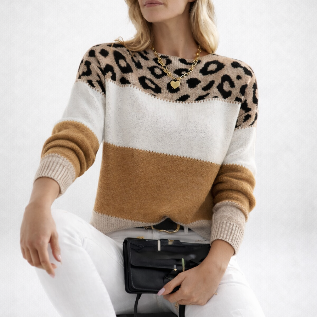 Ophélie | Elegantni leopardimuster džemper