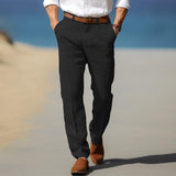 Frank | PREMIUM LANENE PANTALONE ZA MUŠKARCE (SA RUPAMA ZA PODEŠAVANJE PANTALONA)