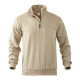 VITHONA | Pleteni Zip-Up Džemper