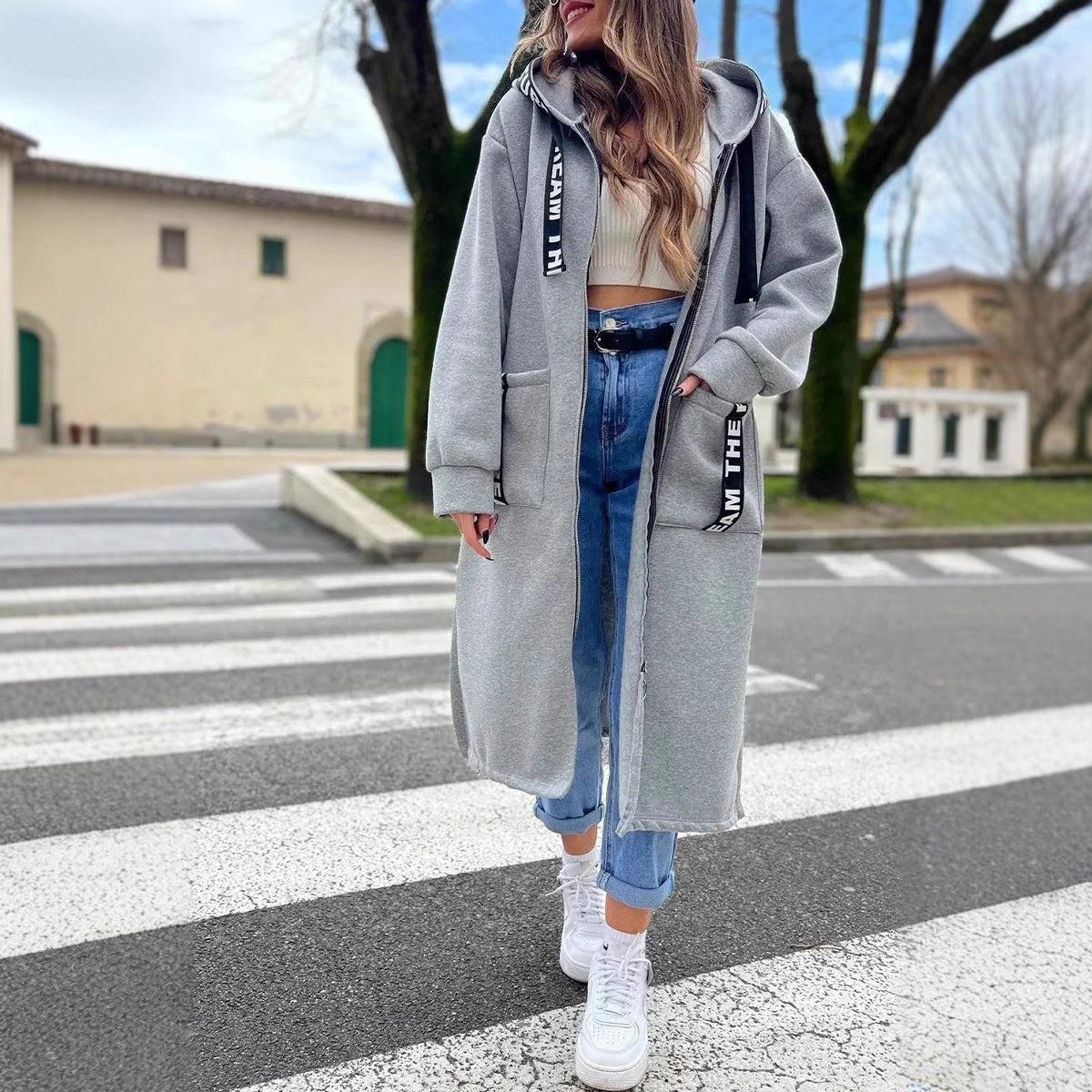 Nora™ | Płaszcz Oversize z Kapturem